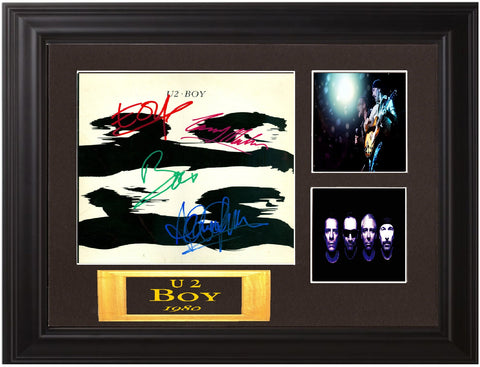 U 2 Autographed Lp "Boy" - Zion Graphic Collectibles