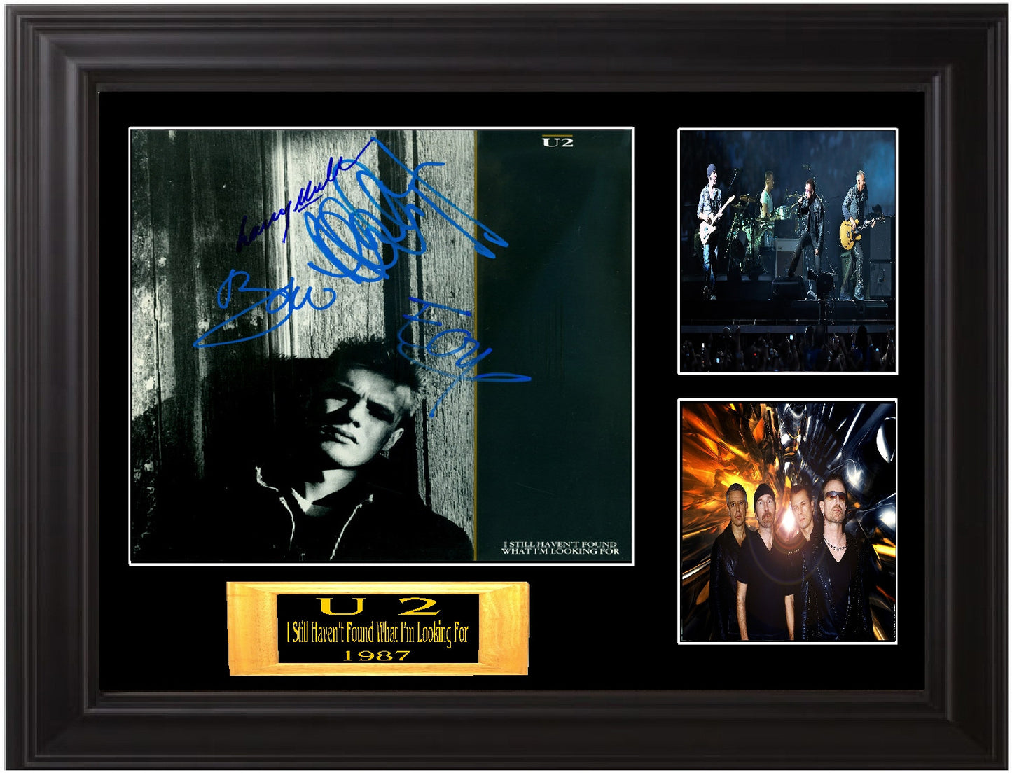 U 2 Autographed Lp "I Still Haven't Found What I'm Looking For" - Zion Graphic Collectibles