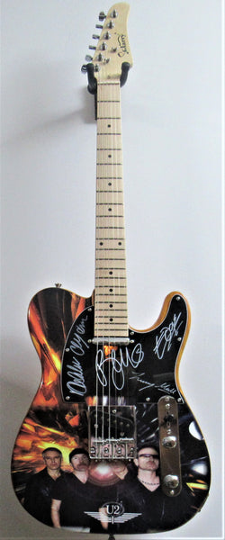 U2 Autographed Guitar - Zion Graphic Collectibles