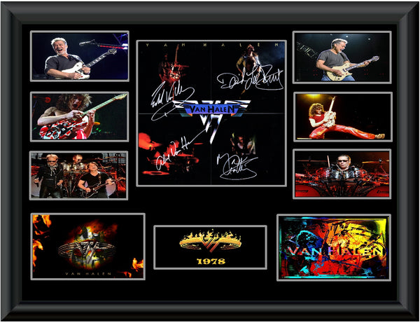 Van Halen Band Signed Van Halen 1 - Zion Graphic Collectibles