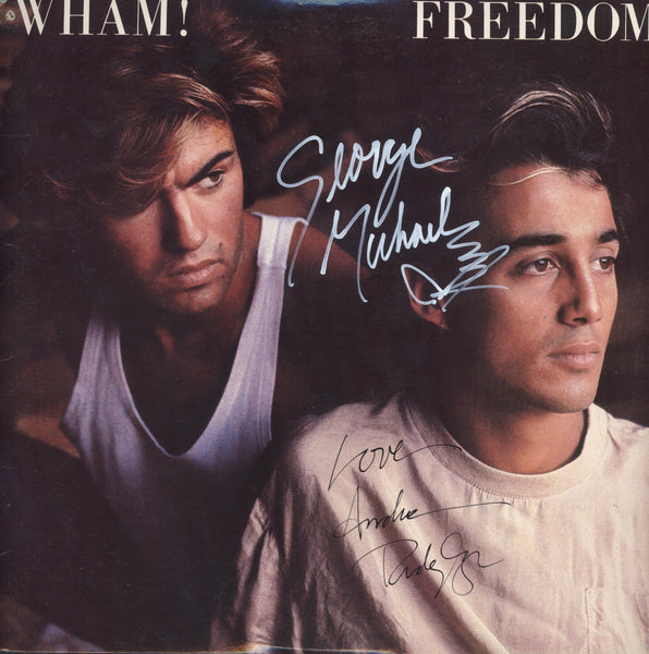 Wham Band Signed Freedom Album - Zion Graphic Collectibles