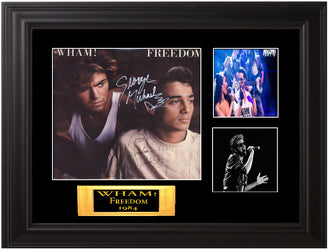 Wham Band Signed Freedom Album - Zion Graphic Collectibles