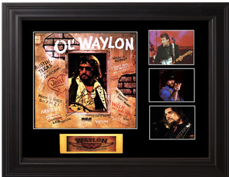 Waylon Jennings Autographed Lp "Ol' Waylon" - Zion Graphic Collectibles