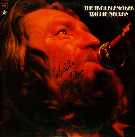 Willie Nelson Autographed LP - Zion Graphic Collectibles