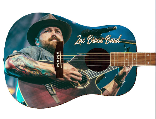 Zac Brown Custom Guitar - Zion Graphic Collectibles
