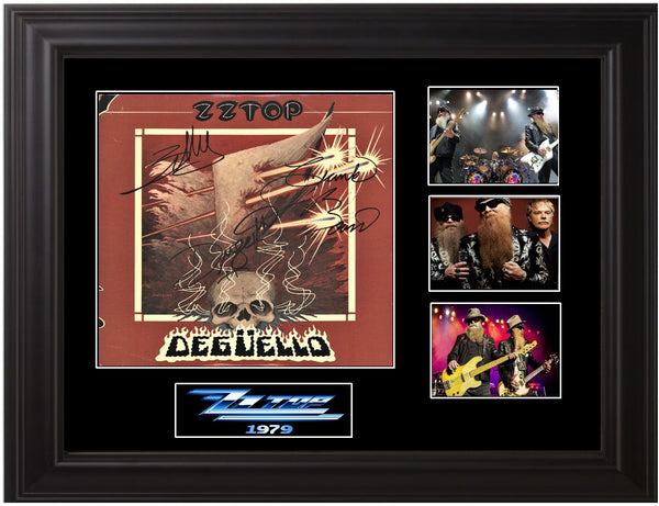 ZZ Top Band Autographed  Album - Zion Graphic Collectibles
