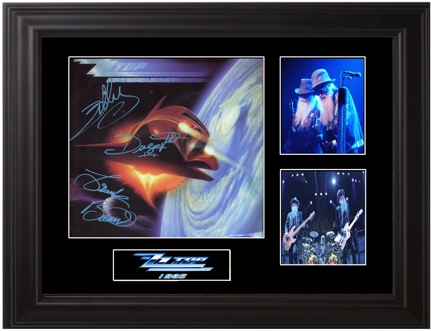 ZZ Top Band Autographed Afterburner Album - Zion Graphic Collectibles
